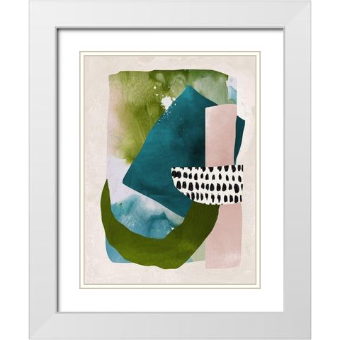 Paper Towns II  White Modern Wood Framed Art Print with Double Matting by Urban Road
