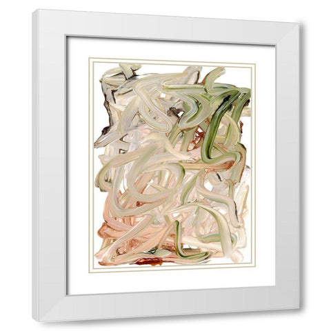 Tenor  White Modern Wood Framed Art Print with Double Matting by Urban Road