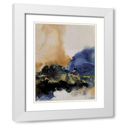 Starlight II White Modern Wood Framed Art Print with Double Matting by Urban Road