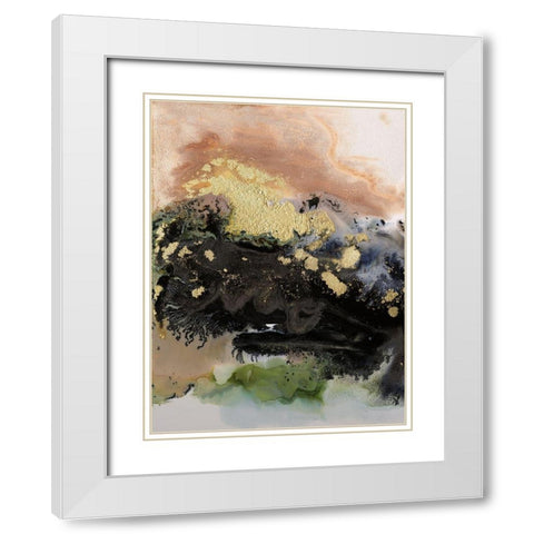 Gold Fever IV White Modern Wood Framed Art Print with Double Matting by Urban Road