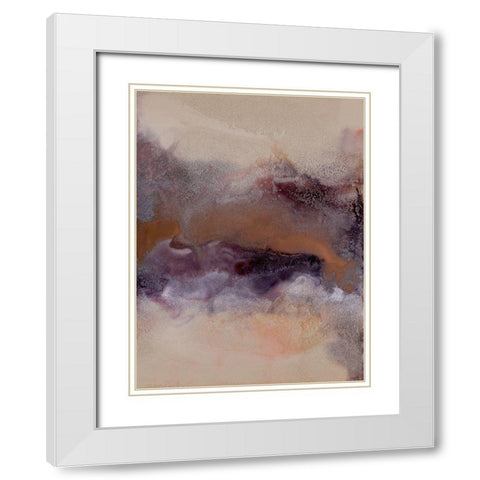 Wild Plum IV White Modern Wood Framed Art Print with Double Matting by Urban Road