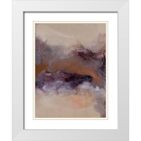 Wild Plum IV White Modern Wood Framed Art Print with Double Matting by Urban Road