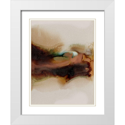 Sedimentary I White Modern Wood Framed Art Print with Double Matting by Urban Road