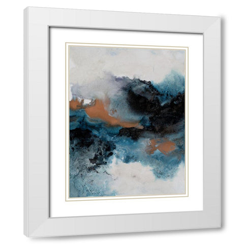 Water and Earth I White Modern Wood Framed Art Print with Double Matting by Urban Road