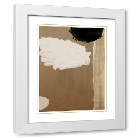 Brick and Mortar III White Modern Wood Framed Art Print with Double Matting by Urban Road