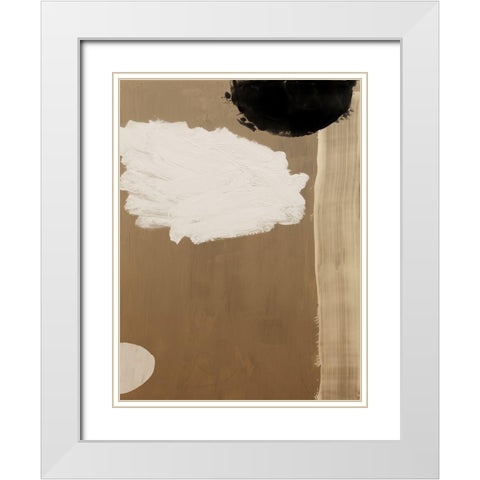 Brick and Mortar III White Modern Wood Framed Art Print with Double Matting by Urban Road