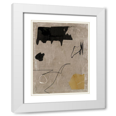 Set in Stone I White Modern Wood Framed Art Print with Double Matting by Urban Road