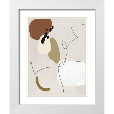 To the Wire II White Modern Wood Framed Art Print with Double Matting by Urban Road