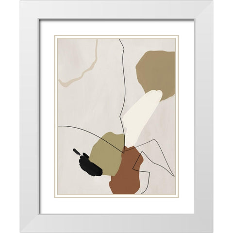 To the Wire III White Modern Wood Framed Art Print with Double Matting by Urban Road