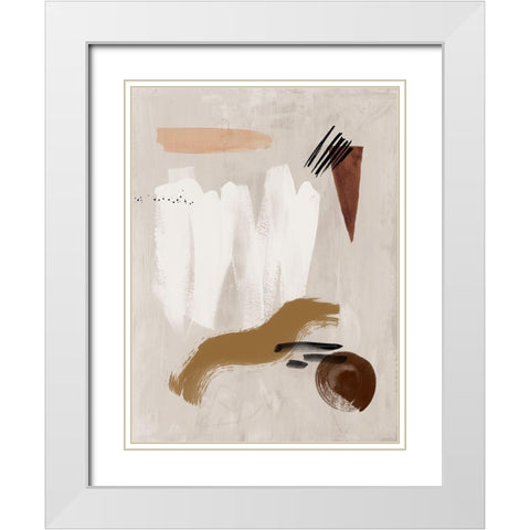 Dig Site I White Modern Wood Framed Art Print with Double Matting by Urban Road