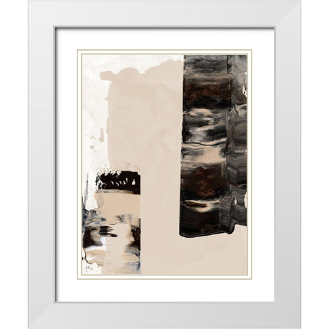 Mudslide I White Modern Wood Framed Art Print with Double Matting by Urban Road