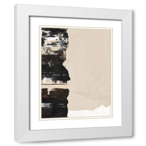 Mudslide III White Modern Wood Framed Art Print with Double Matting by Urban Road