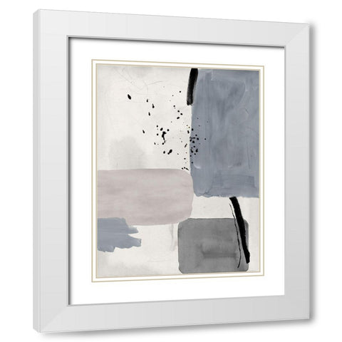 Concrete Decision I White Modern Wood Framed Art Print with Double Matting by Urban Road