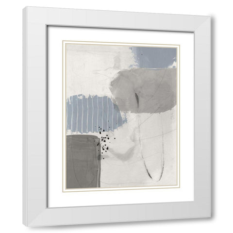 Concrete Decision II White Modern Wood Framed Art Print with Double Matting by Urban Road