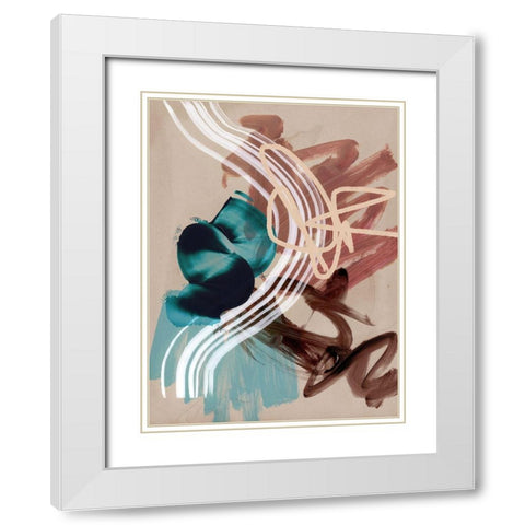 Messy Thoughts I White Modern Wood Framed Art Print with Double Matting by Urban Road