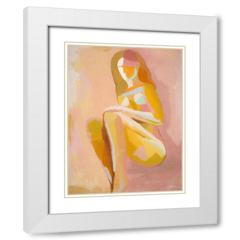 Warmth White Modern Wood Framed Art Print with Double Matting by Urban Road