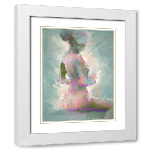 Radiant White Modern Wood Framed Art Print with Double Matting by Urban Road