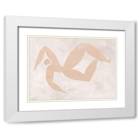 Amelie Cut-Out III White Modern Wood Framed Art Print with Double Matting by Urban Road