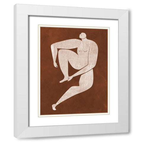 Caroline Cut-Out I White Modern Wood Framed Art Print with Double Matting by Urban Road