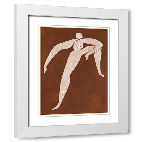 Caroline Cut-Out II White Modern Wood Framed Art Print with Double Matting by Urban Road