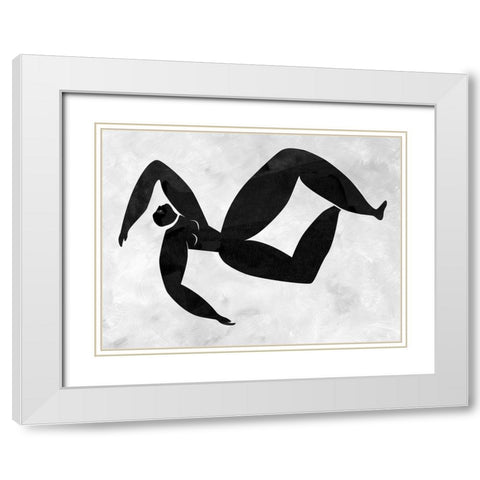 Lydia Cut-Out III White Modern Wood Framed Art Print with Double Matting by Urban Road