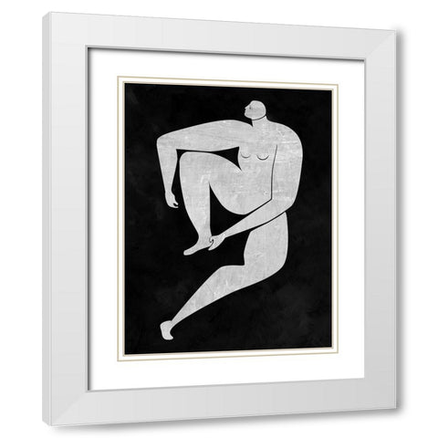 Monique Cut-Out I White Modern Wood Framed Art Print with Double Matting by Urban Road