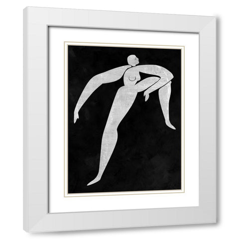 Monique Cut-Out II White Modern Wood Framed Art Print with Double Matting by Urban Road