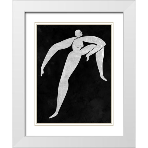 Monique Cut-Out II White Modern Wood Framed Art Print with Double Matting by Urban Road