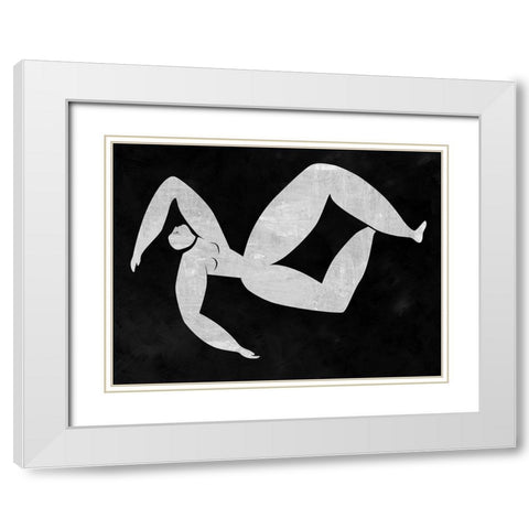 Monique Cut-Out III White Modern Wood Framed Art Print with Double Matting by Urban Road
