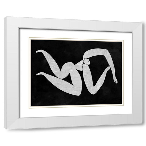 Monique Cut-Out IV White Modern Wood Framed Art Print with Double Matting by Urban Road