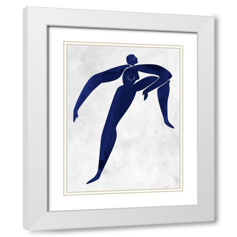 Gertrude Cut-Out II White Modern Wood Framed Art Print with Double Matting by Urban Road