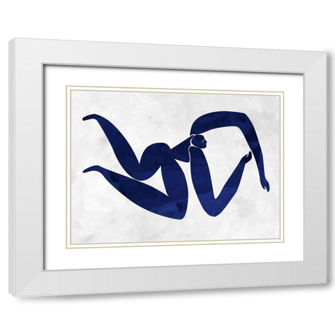Gertrude Cut-Out IV White Modern Wood Framed Art Print with Double Matting by Urban Road