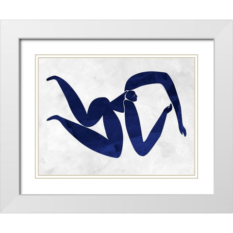 Gertrude Cut-Out IV White Modern Wood Framed Art Print with Double Matting by Urban Road