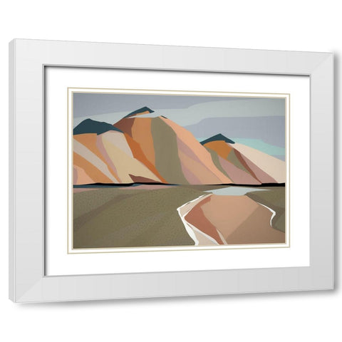 Australian Alps White Modern Wood Framed Art Print with Double Matting by Urban Road