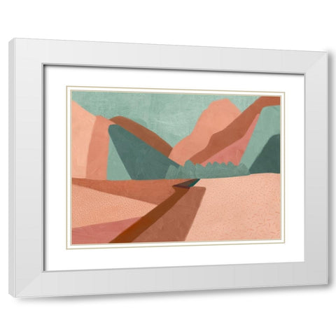 Sugarloaf White Modern Wood Framed Art Print with Double Matting by Urban Road