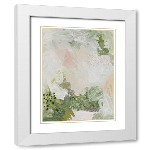 Moss and Ivy II White Modern Wood Framed Art Print with Double Matting by Urban Road