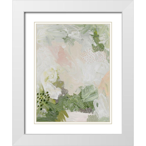 Moss and Ivy II White Modern Wood Framed Art Print with Double Matting by Urban Road