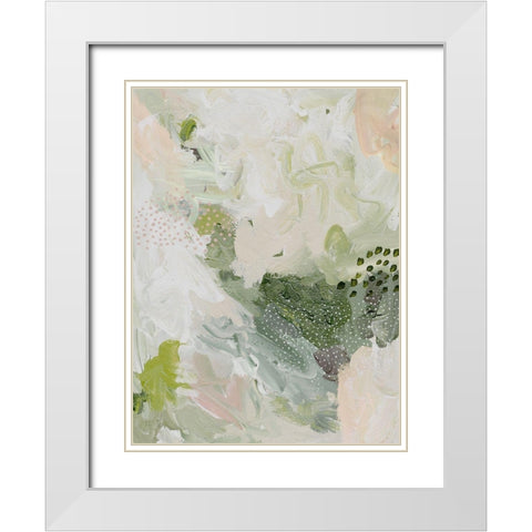 Moss and Ivy III White Modern Wood Framed Art Print with Double Matting by Urban Road