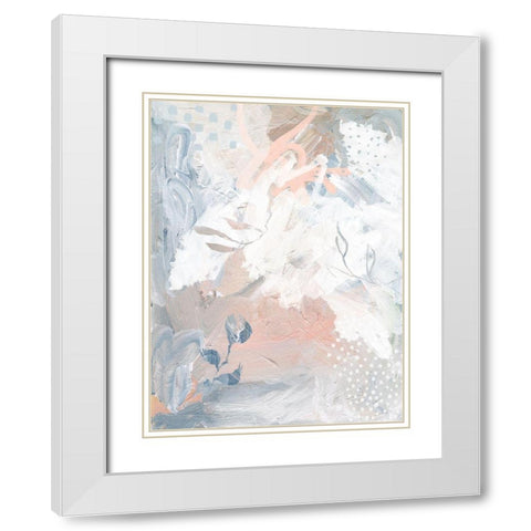 How Eloquent III White Modern Wood Framed Art Print with Double Matting by Urban Road