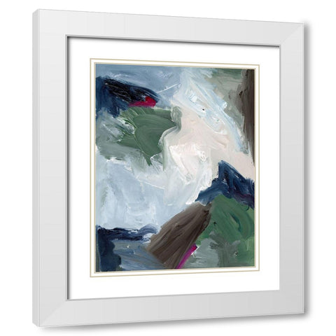 Waterlogged I White Modern Wood Framed Art Print with Double Matting by Urban Road