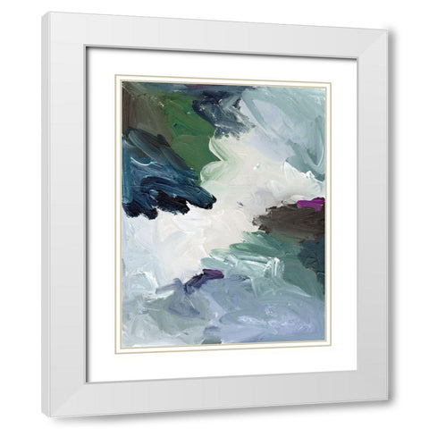 Waterlogged II White Modern Wood Framed Art Print with Double Matting by Urban Road