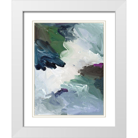 Waterlogged II White Modern Wood Framed Art Print with Double Matting by Urban Road