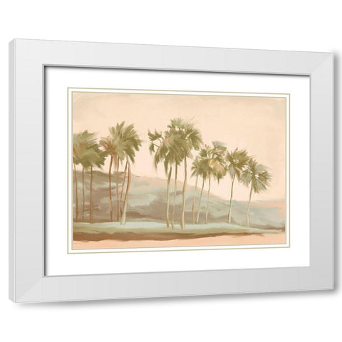 Isle of Paradise White Modern Wood Framed Art Print with Double Matting by Urban Road