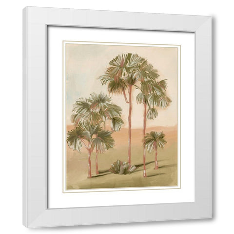 Tropical Sunset II White Modern Wood Framed Art Print with Double Matting by Urban Road