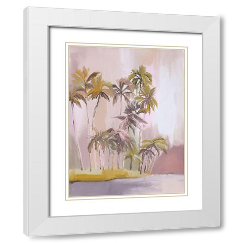 Island of Solitude White Modern Wood Framed Art Print with Double Matting by Urban Road