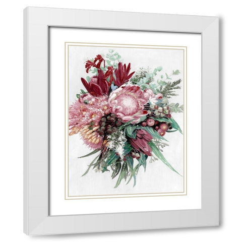 Native Bouquet White Modern Wood Framed Art Print with Double Matting by Urban Road