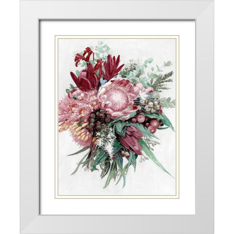 Native Bouquet White Modern Wood Framed Art Print with Double Matting by Urban Road