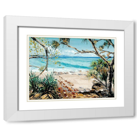 Greenmount White Modern Wood Framed Art Print with Double Matting by Urban Road