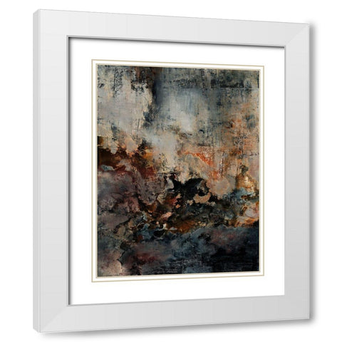 Oxidise White Modern Wood Framed Art Print with Double Matting by Urban Road