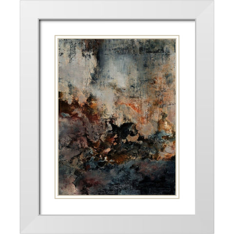 Oxidise White Modern Wood Framed Art Print with Double Matting by Urban Road